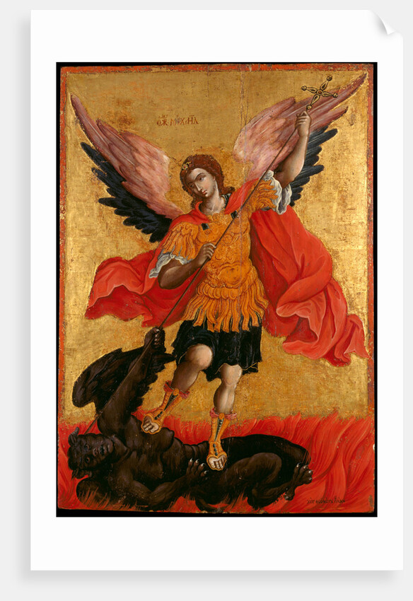 The Archangel Michael, Second Half of the 17th cen by Theodore Poulakis
