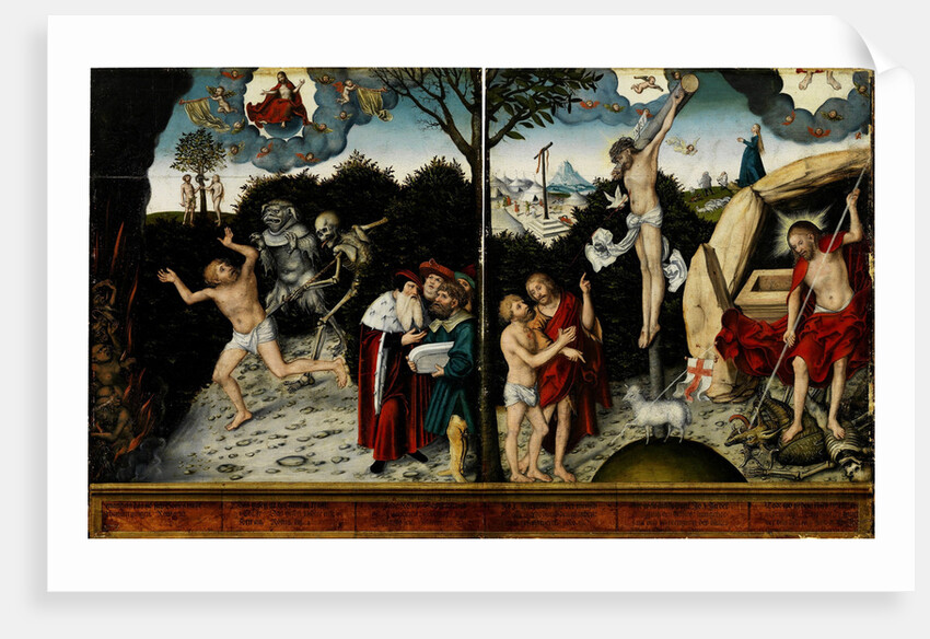 Allegory of Law and Grace, after 1529 by Lucas Cranach the Elder