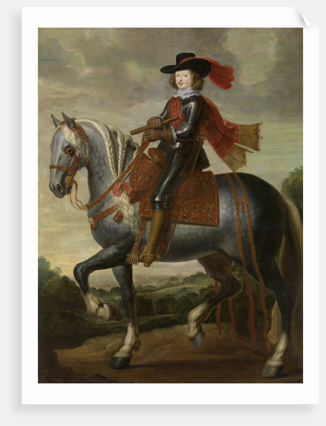 Equestrian portrait of Cardinal-Infante Ferdinand of Austria, First third of 17th cen by Caspar de Crayer