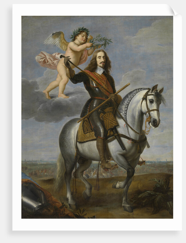 Equestrian portrait of Archduke Leopold Wilhelm of Austria, First Half of 17th cen by Jan van den Hoecke