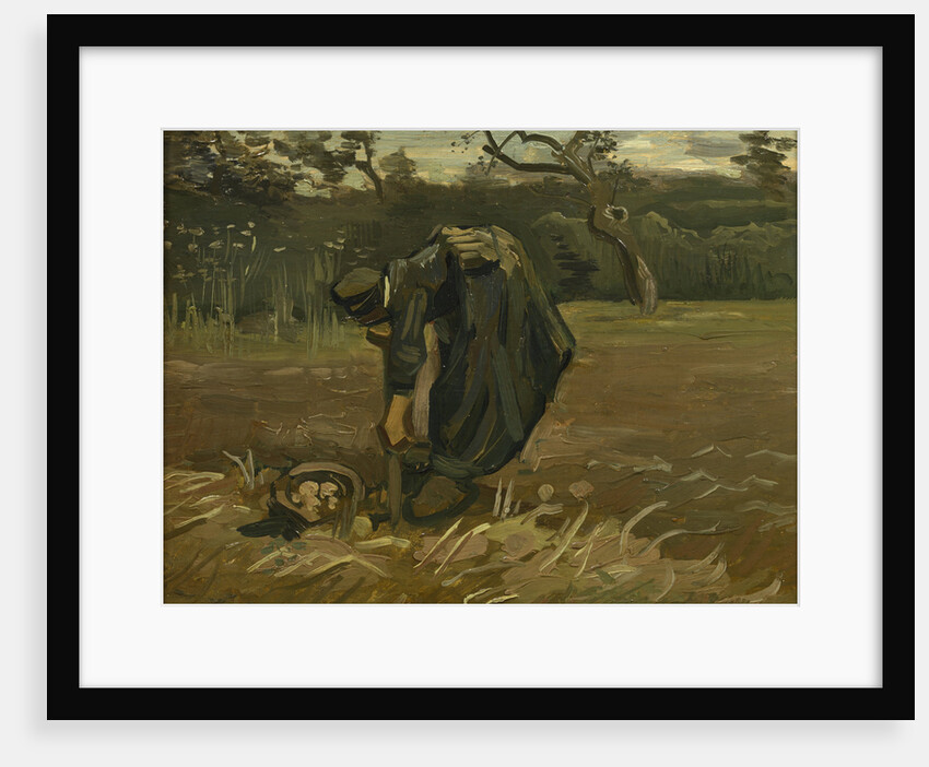 Peasant woman, harvesting potatoes, 1885 by Vincent van Gogh