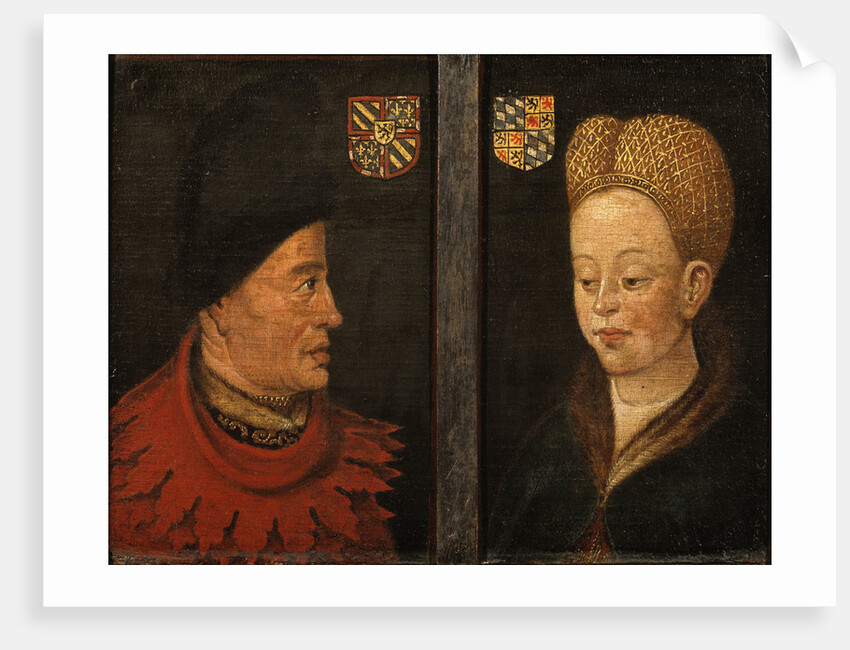 Portraits of of John The Fearless and Margaret of Bavaria, 16th century by Netherlandish master