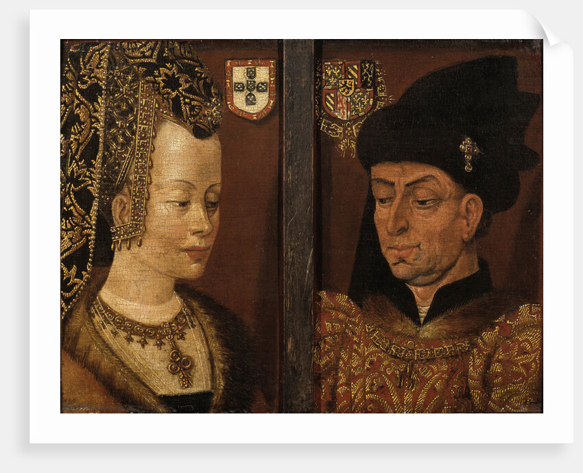 Portraits of Philip the Good and Isabella of Portugal, 16th century by Netherlandish master
