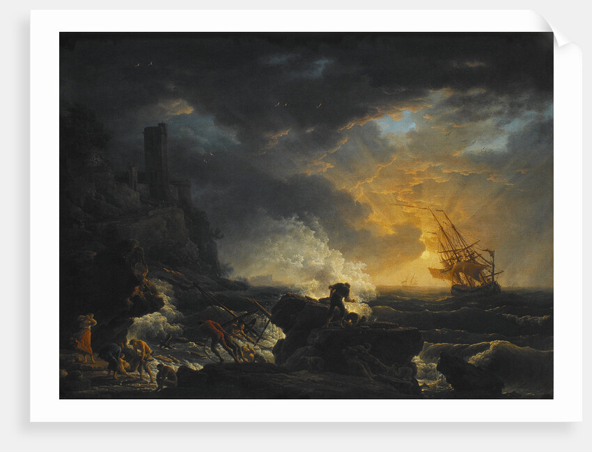 Shipwreck, Second Half of the 18th cen by Claude Joseph Vernet