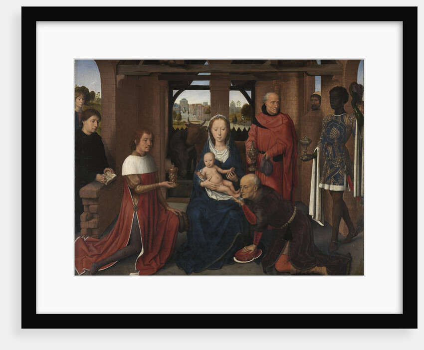 Central panel of the Triptych of Jan Floreins, 1479 by Hans Memling