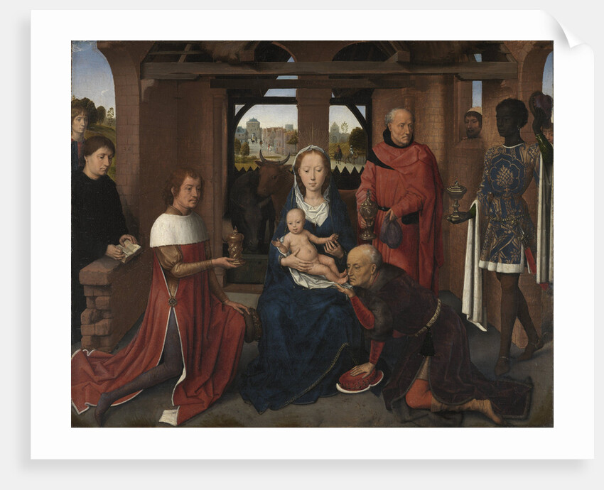 Central panel of the Triptych of Jan Floreins, 1479 by Hans Memling