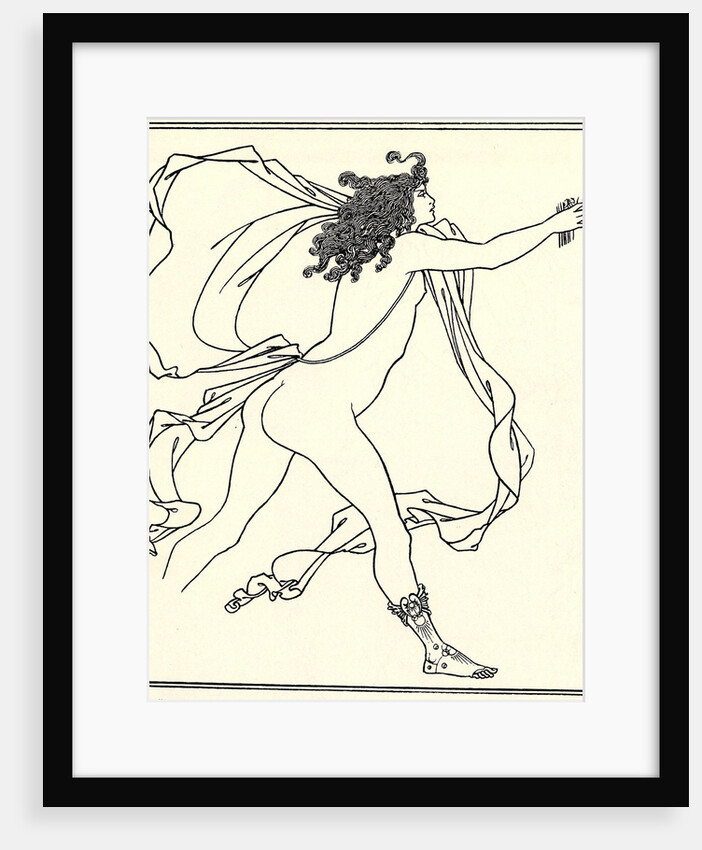 Apollo pursuing Daphne, 1896 by Aubrey Beardsley
