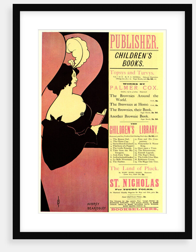 Publisher. Childrens Books, 1894 by Aubrey Beardsley