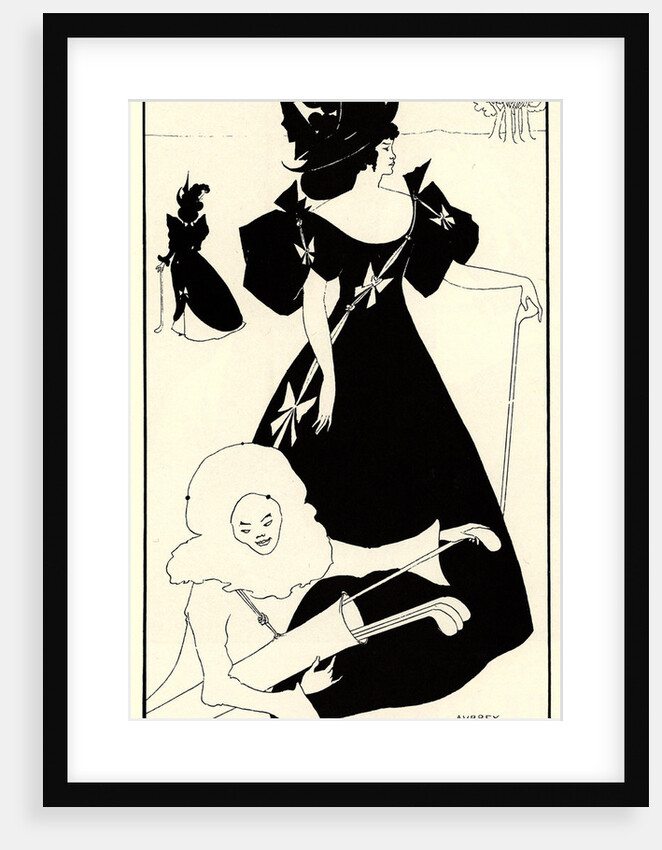 Invitation Card for the Opening of the Golf Club, 1894 by Aubrey Beardsley