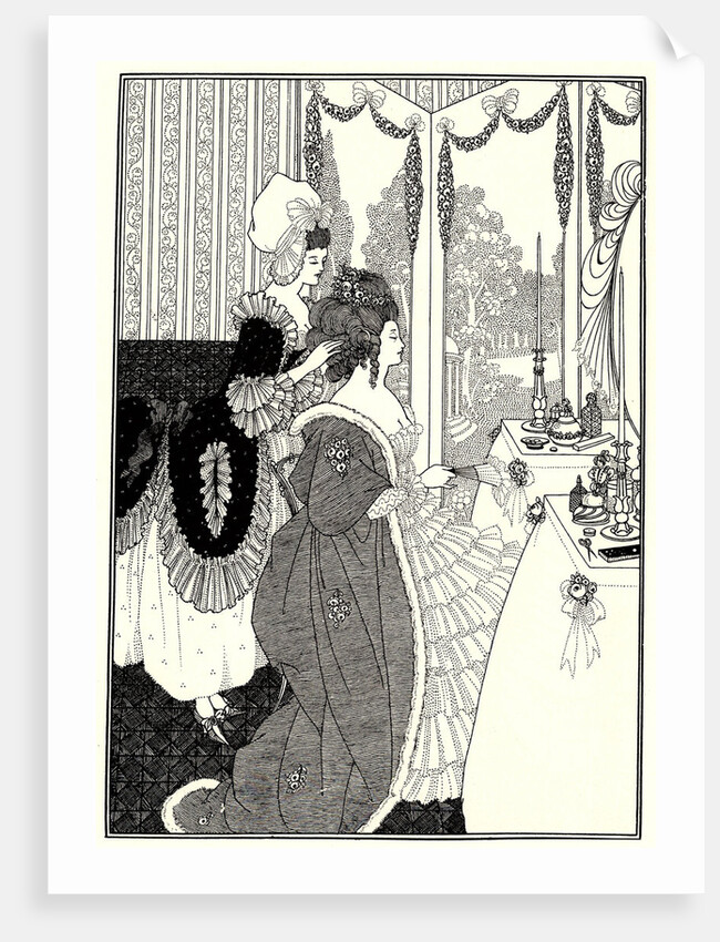 The Toilet (Illustration for The Rape of the Lock by Alexander Pope), 1894 by Aubrey Beardsley