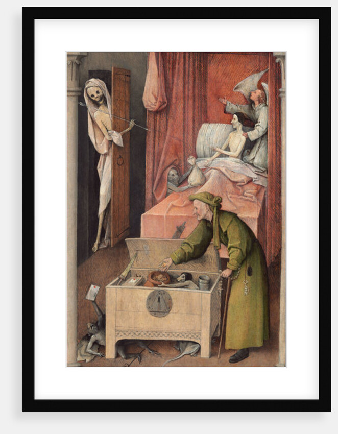 Death and the Miser, ca 1485 by Hieronymus Bosch
