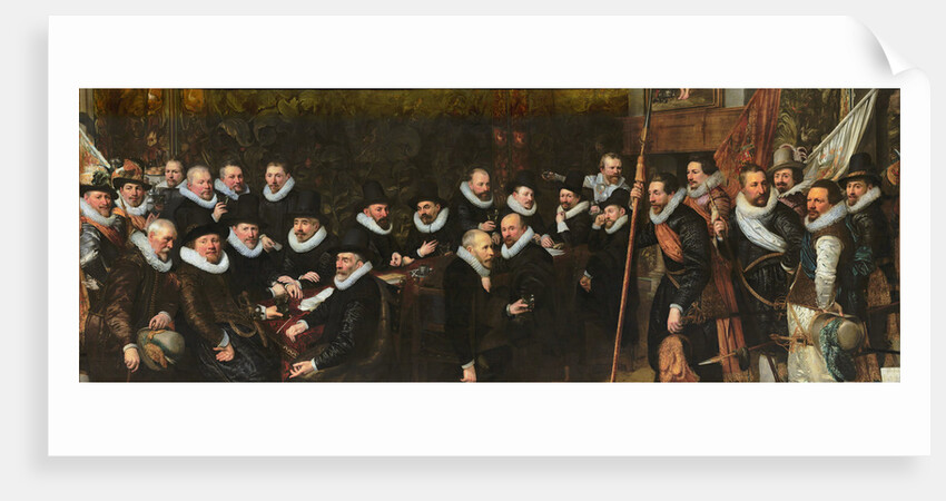 Reception of the civic guard at the Saint Sebastian range by the municipality of The Hague, 1618 by Jan Anthonisz van Ravesteyn