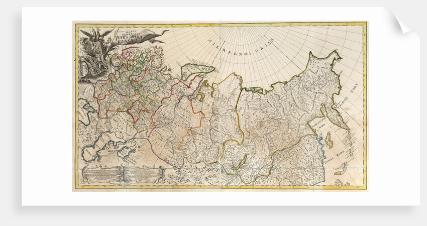 First General Map of the Russian Empire, 1745 by Anonymous master