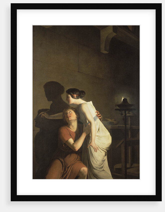 Dibutades, or the Origin of Drawing, 1791 by Joseph-Benoît Suvée
