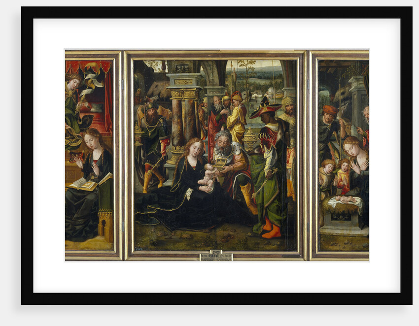 The Annunciation. The Adoration of the Magi. The Adoration of the Shepherds, Second Quarter of the 1 by Pieter Coecke van Aelst the Elder