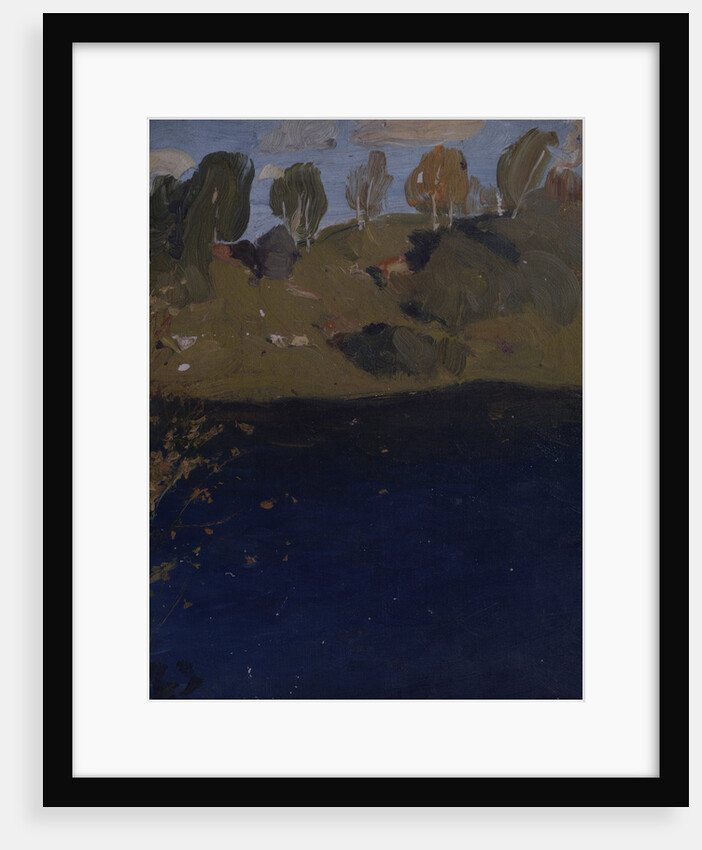 At a lake. Autumn, 1890s by Isaak Ilyich Levitan