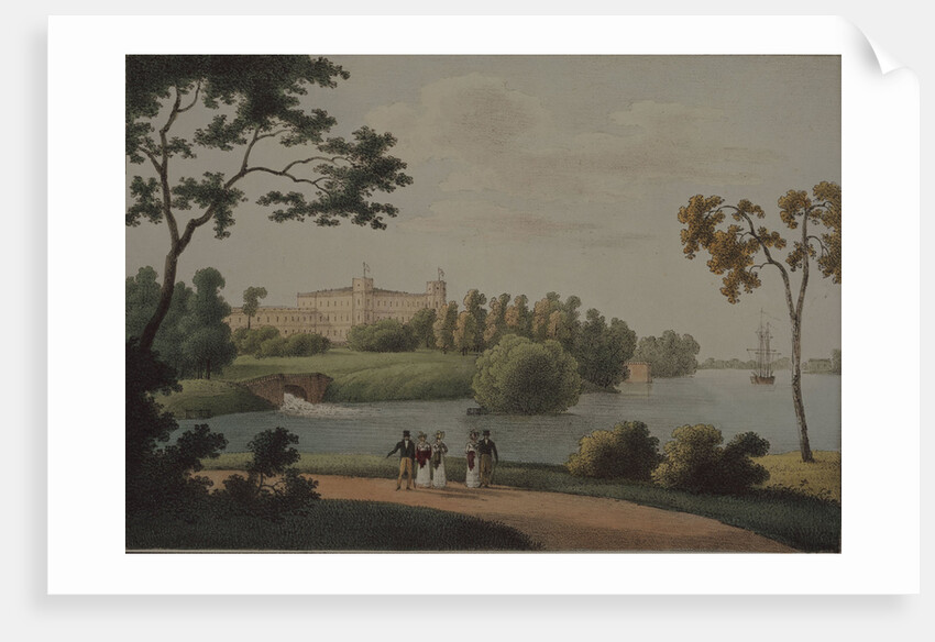 View of the Main Gatchina palace, 1821 by Andrei Yefimovich Martynov