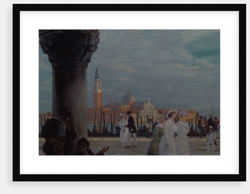 Promenade in Venice, 1907-1908 by Boris Michaylovich Kustodiev