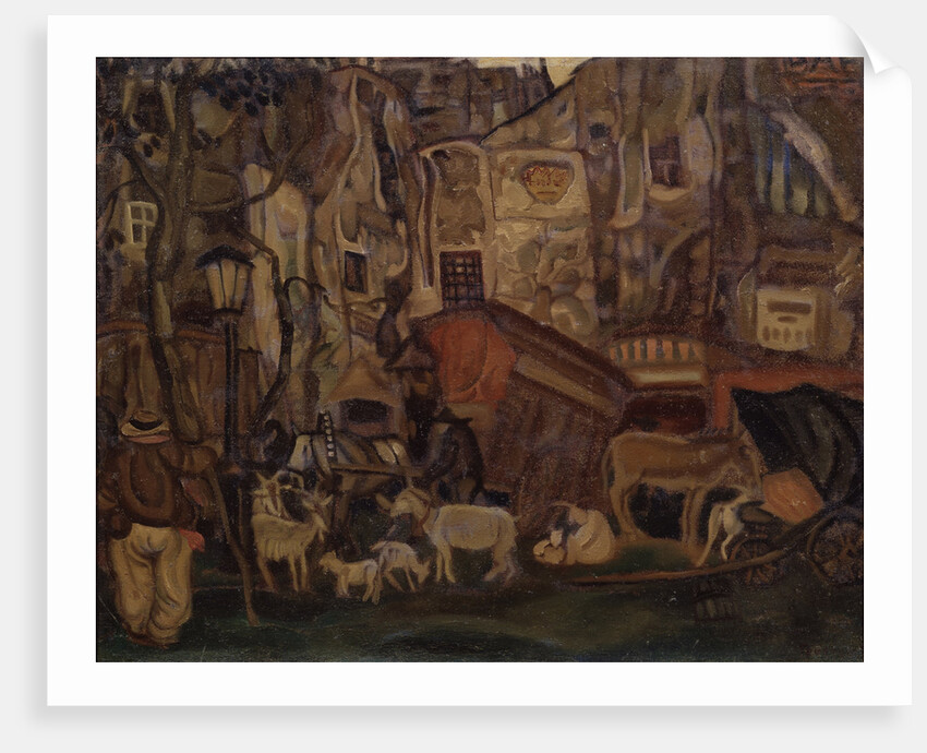 Old Paris, 1913 by Boris Dmitryevich Grigoriev