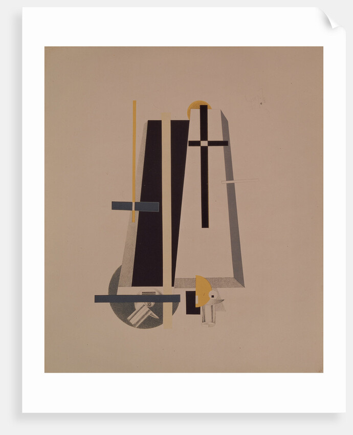 Coffin-makers. Figurine for the opera Victory over the sun by A. Kruchenykh, 1920-1921 by El Lissitzky