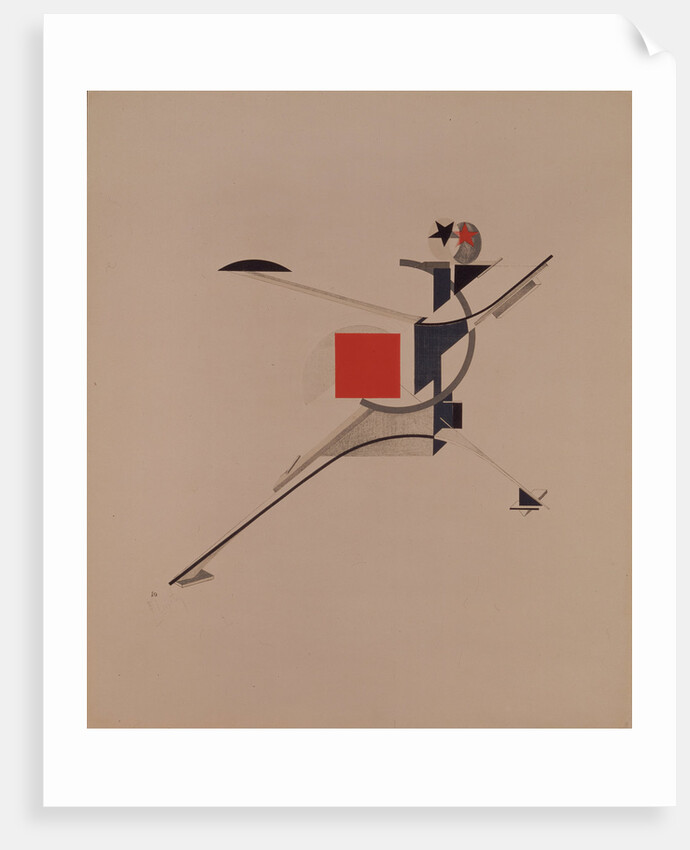 The New. Figurine for the opera Victory over the sun by A. Kruchenykh, 1920-1921 by El Lissitzky