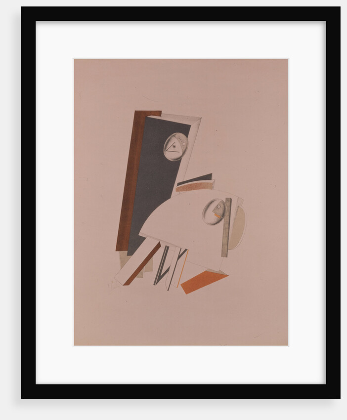 The cowards. Figurine for the opera Victory over the sun by A. Kruchenych, 1920-1921 by El Lissitzky