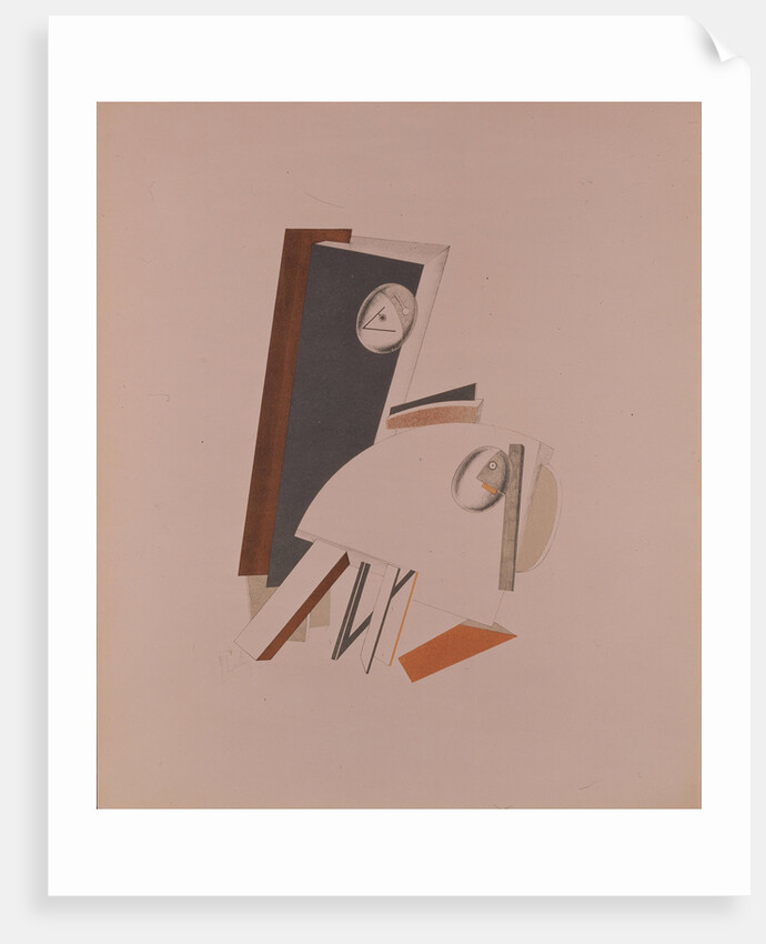 The cowards. Figurine for the opera Victory over the sun by A. Kruchenych, 1920-1921 by El Lissitzky