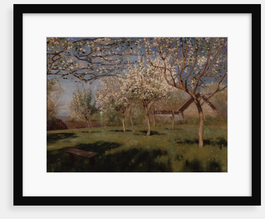Apple trees blooming by Isaak Ilyich Levitan