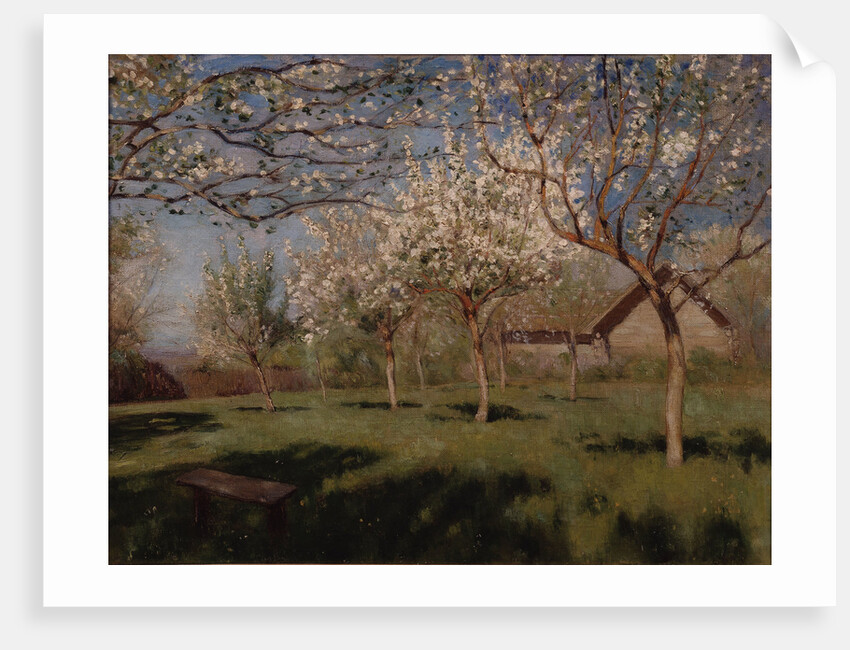 Apple trees blooming by Isaak Ilyich Levitan