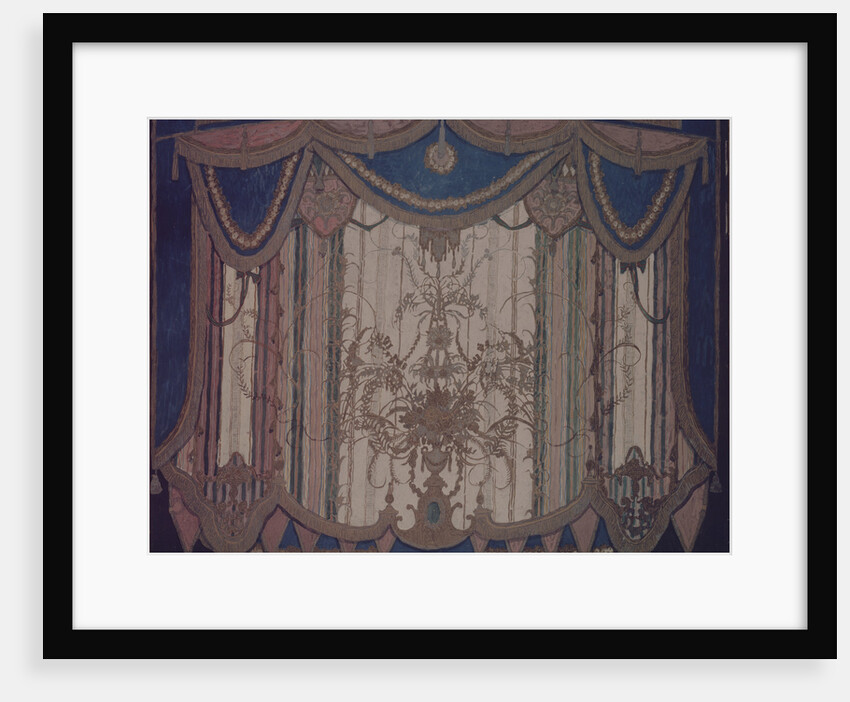Design of curtain for the theatre play The Masquerade by M. Lermontov, 1917 by Alexander Yakovlevich Golovin
