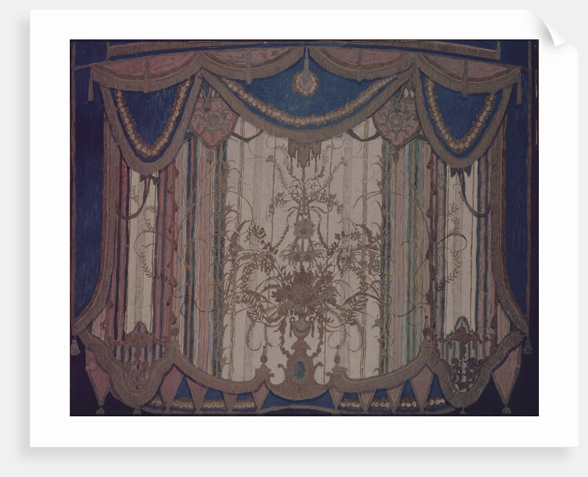 Design of curtain for the theatre play The Masquerade by M. Lermontov, 1917 by Alexander Yakovlevich Golovin