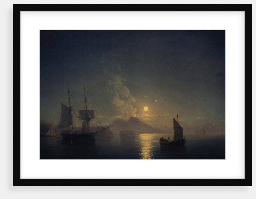 Naples by night, 1850 by Ivan Konstantinovich Aivazovsky