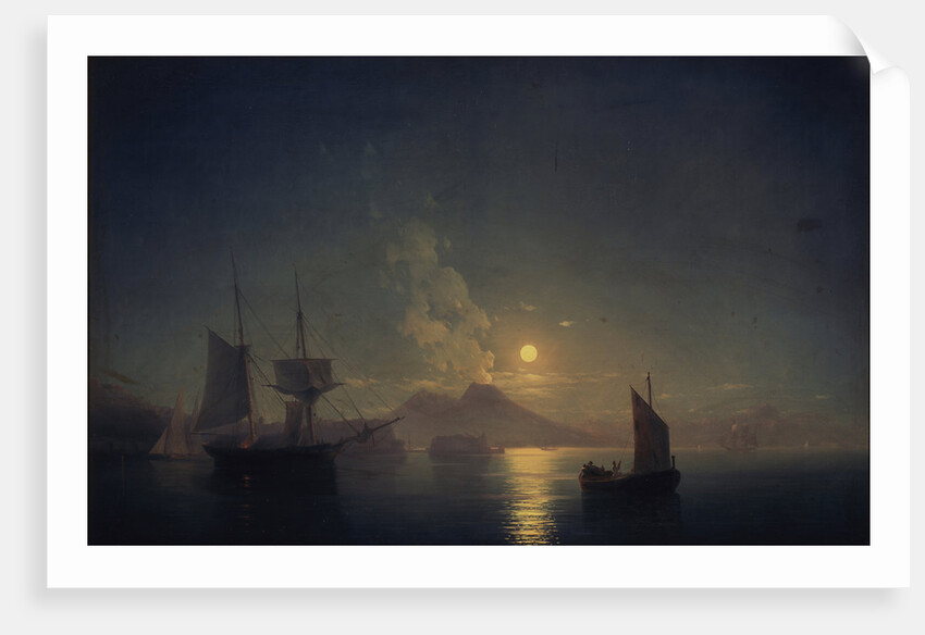 Naples by night, 1850 by Ivan Konstantinovich Aivazovsky