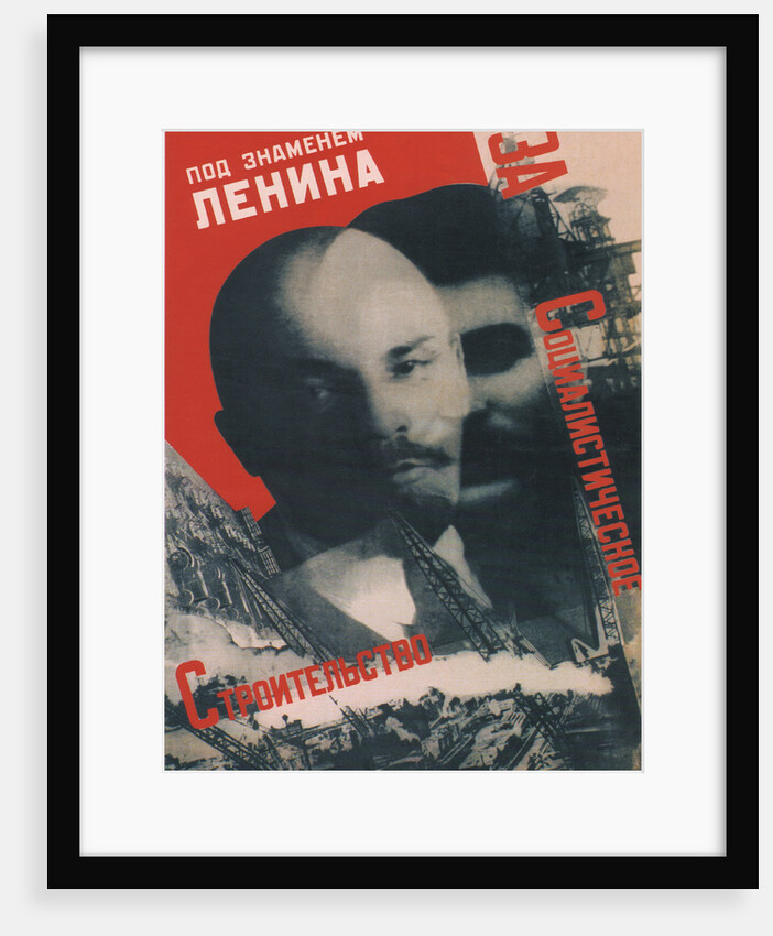 Under the banner of Lenin (Poster), 1931 by Gustav Klutsis