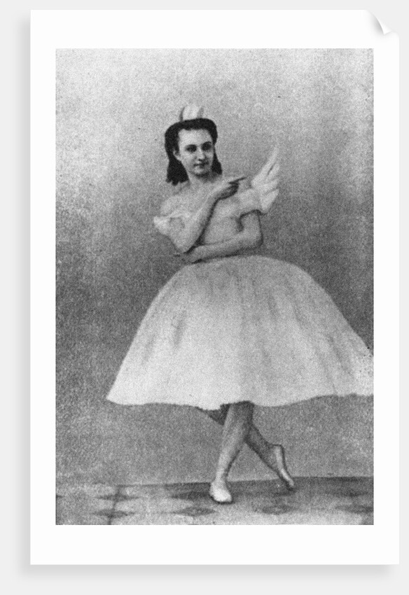 Anna Sobeshchanskaya as Odette in the Ballet Swan Lake, Moscow, 1877 by Anonymous