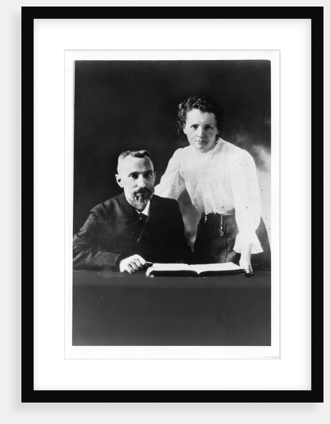 Pierre Curie and Marie Sklodowska Curie by Anonymous