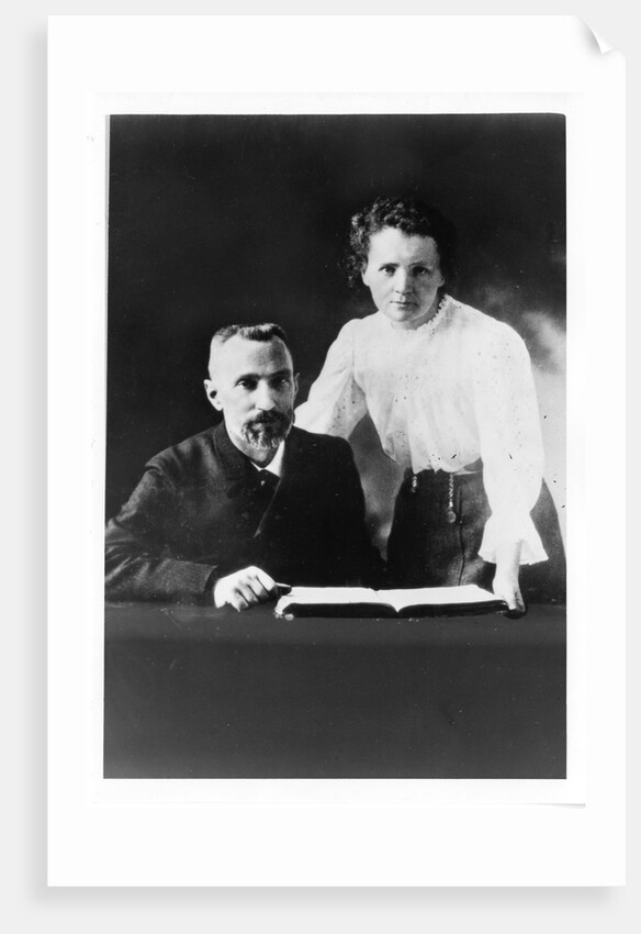 Pierre Curie and Marie Sklodowska Curie by Anonymous