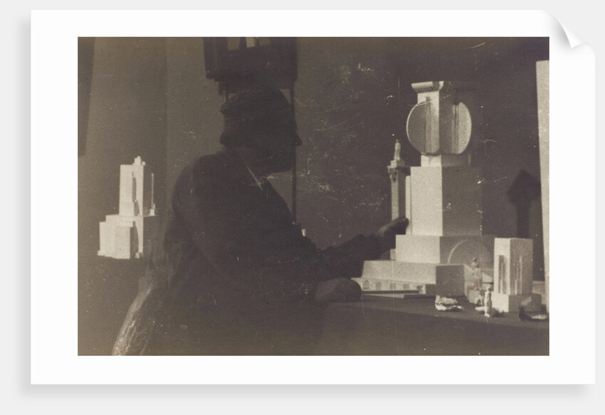 Kazimir Malevich in his studio by Anonymous