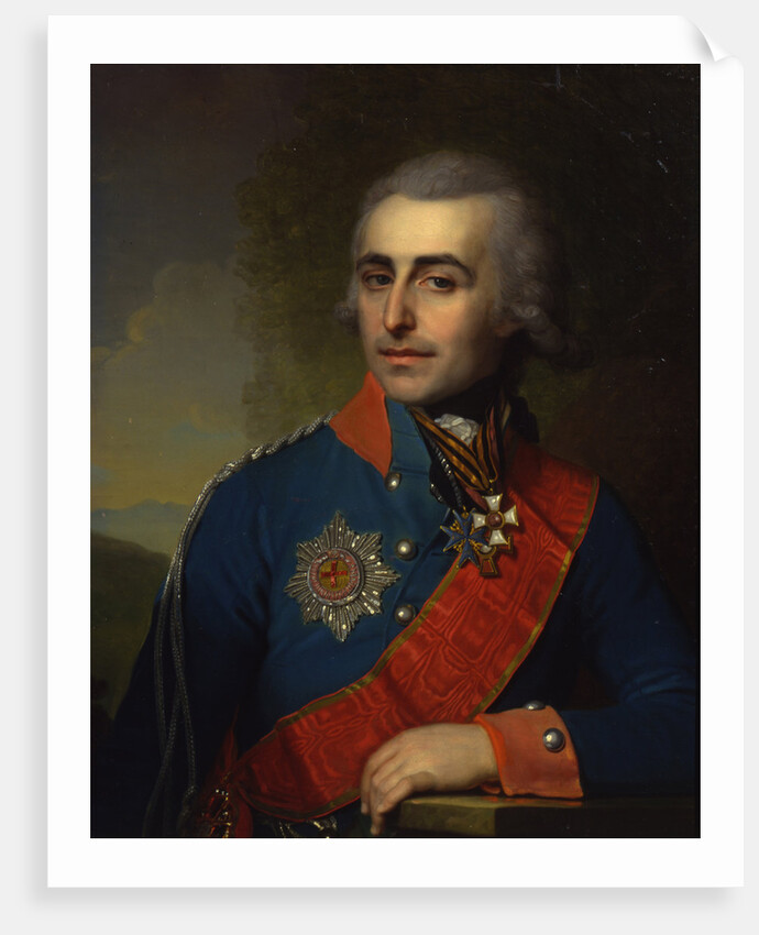 Portrait of the General-aide-de-camp Count Pyotr Tolstoy by Vladimir Lukich Borovikovsky