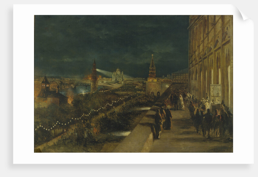 Illumination of Moscow on the occasion of the Coronation of Emperor Alexander III on 15th May 1883 by Nikolai Yegorovich Makovsky