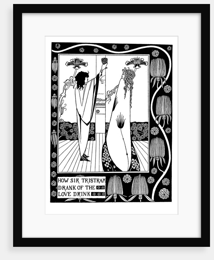 Illustration to the book Le Morte dArthur by Sir Thomas Malory by Aubrey Beardsley