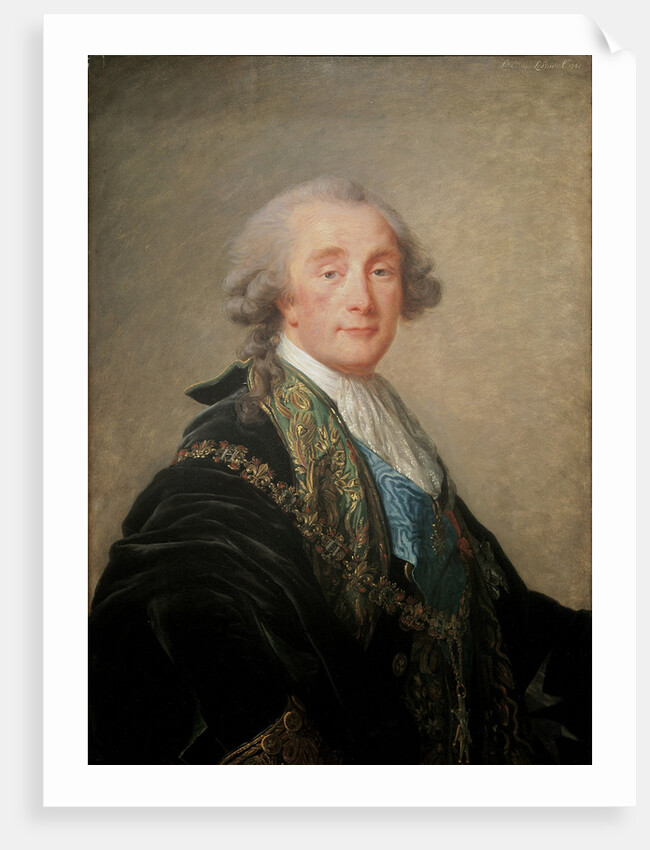 Alexandre Charles Emmanuel de Crussol-Florensac (1747?1815) by Marie Louise Elisabeth Vigée-Lebrun