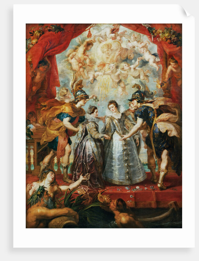 The Exchange of the Princesses at the Spanish Border. (The Marie de Medici Cycle) by Pieter Paul Rubens