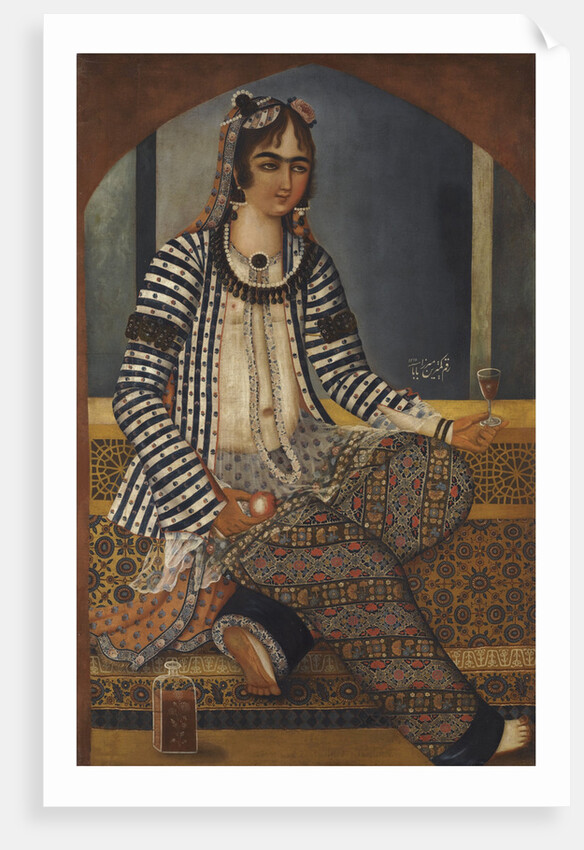 Portrait of a Lady by Mirza Baba