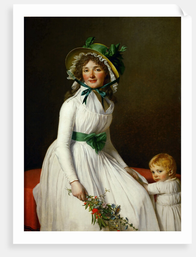 Portrait of Madame Pierre Seriziat and her Son, Emile by Jacques Louis David
