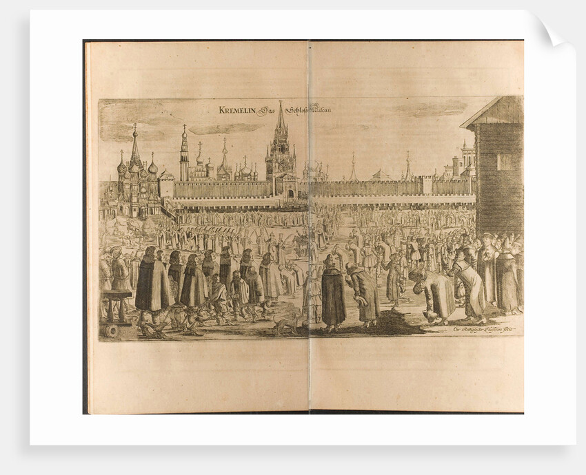The donkey walk in the Moscow Kremlin by Christian Lorenzen Rothgiesser