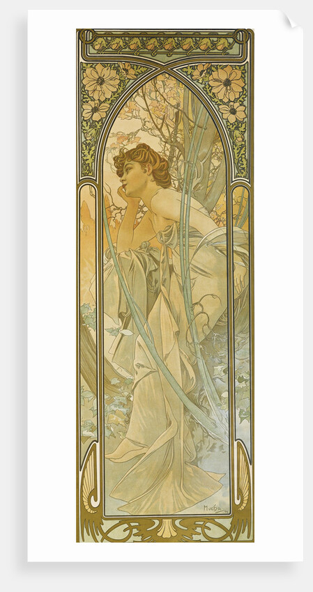The Times of the Day: Evening dream by Alfons Marie Mucha