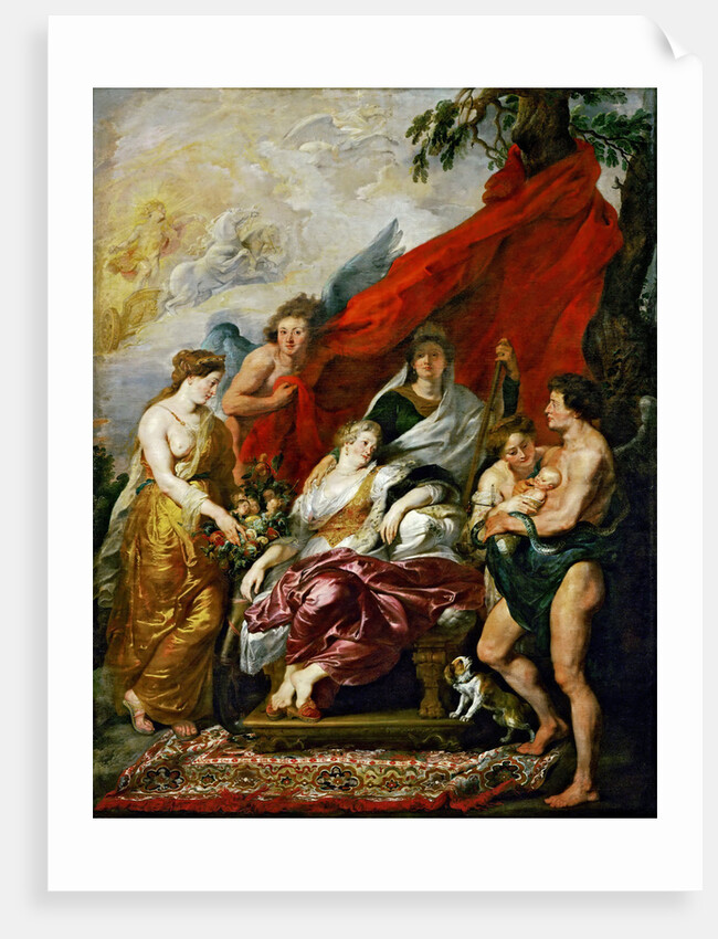 The Birth of the Dauphin at Fontainebleau (The Marie de Medici Cycle) by Pieter Paul Rubens