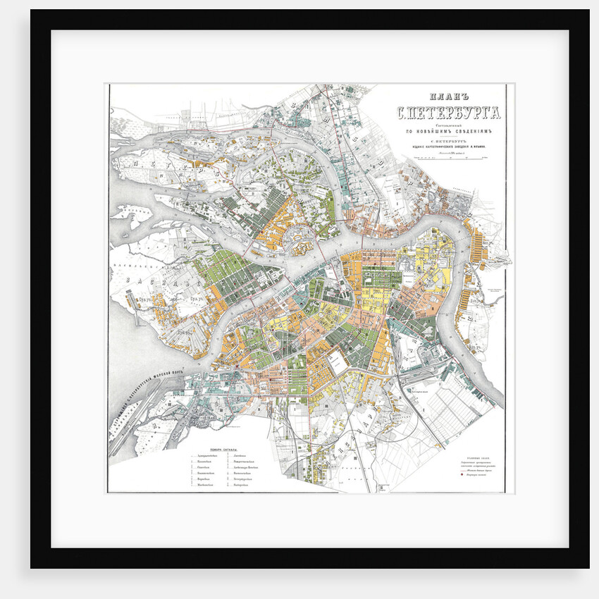 Map of Petersburg by Anonymous master