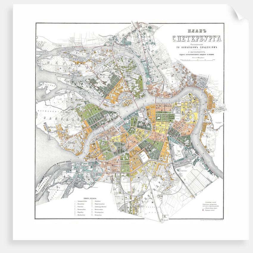 Map of Petersburg by Anonymous master